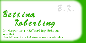 bettina koberling business card